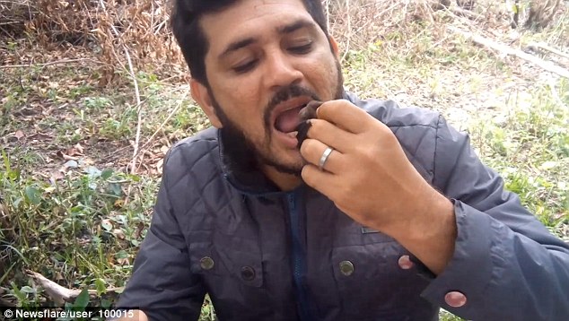 فيديو مروّع.. رجل يضع اثنين من الخفافيش الماصة للدماء في فمه