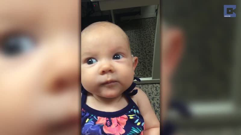بالفيديو.. ردة فعل طفلة تسمع صوت والدتها للمرة الأولى في مشهد عاطفي مؤثر