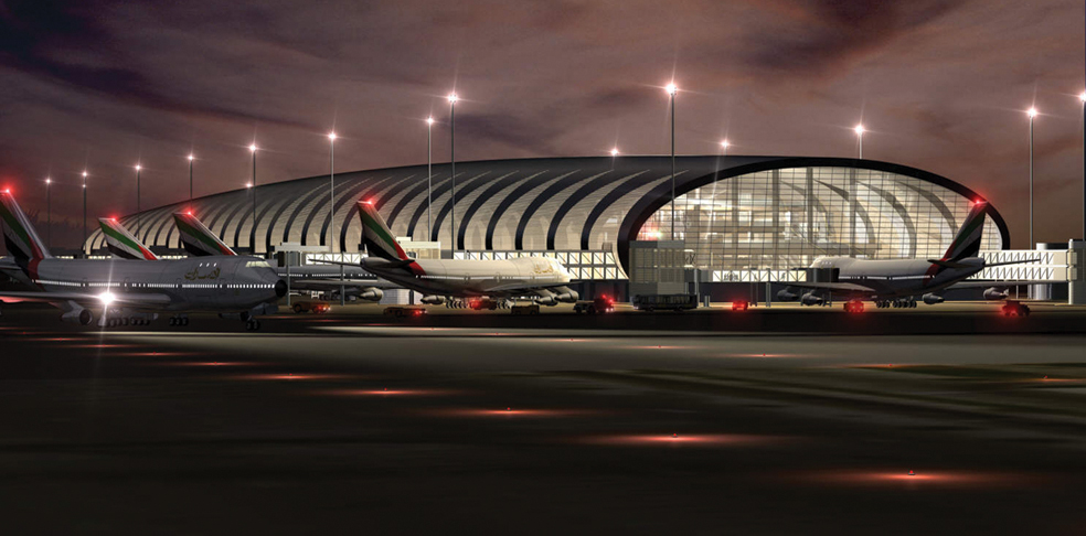 إغلاق مطار دبي عقب حادث هبوط اضطراري