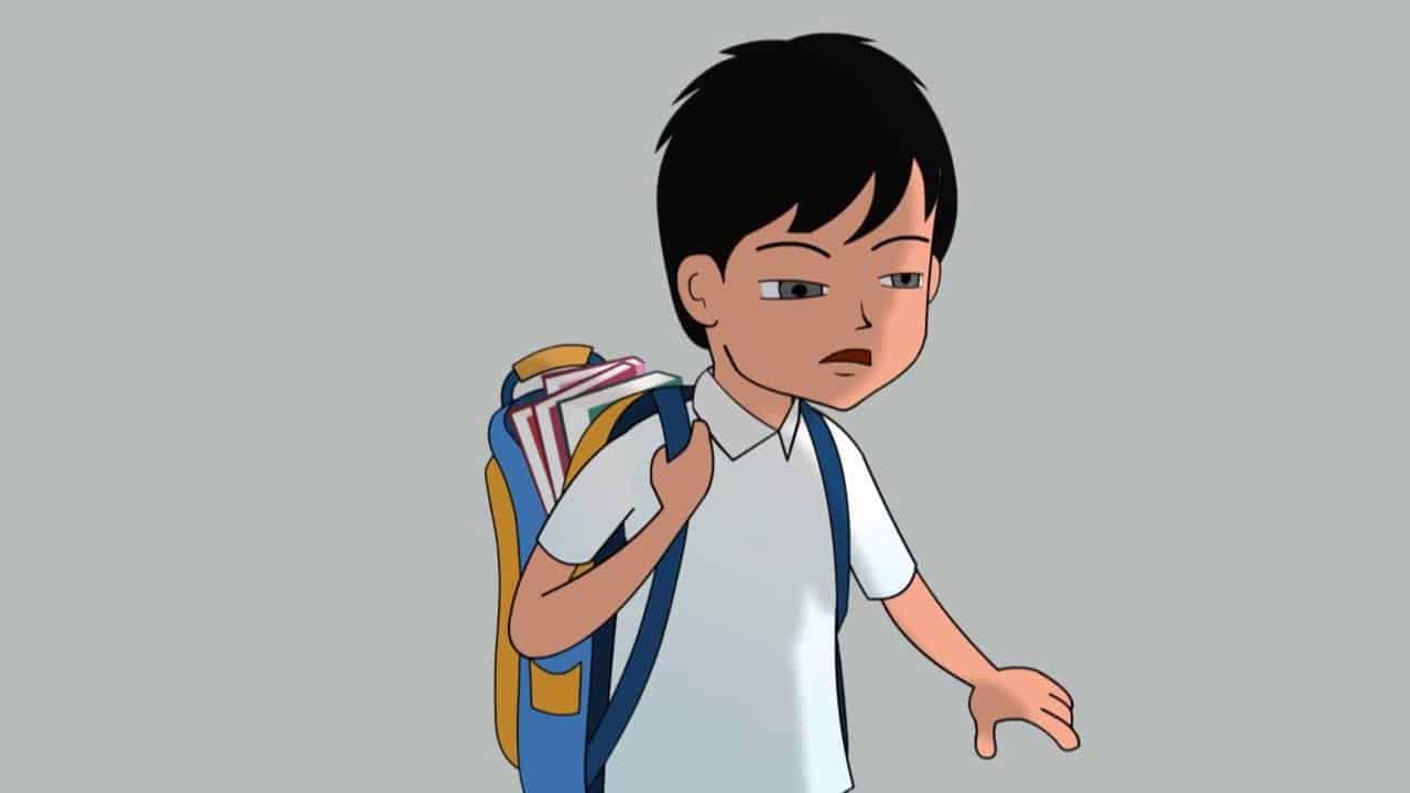 بالصور.. معلم ينهي معاناة طلابه مع الحقيبة المدرسية الثقيلة