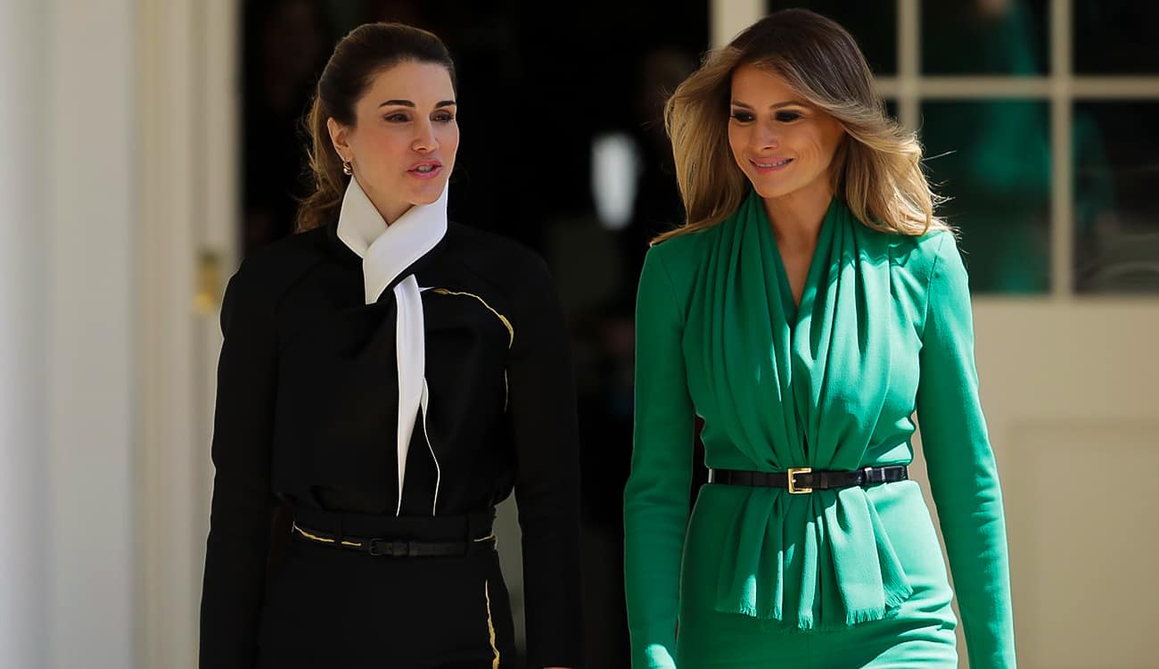 الملكة رانيا VS ميلانيا ترامب.. من الأكثر أناقة؟