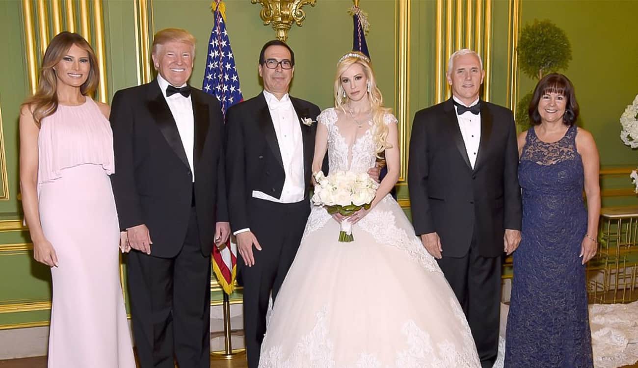 بالصور.. لماذا شارك ترامب وزوجته في حفل زفاف النجمة لويز لينتون؟