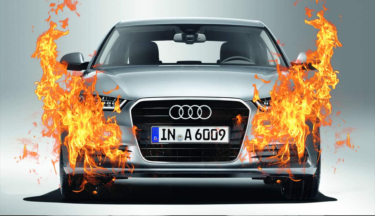 شاهد.. سيارة مدهشة من «أودي» ضد الحريق