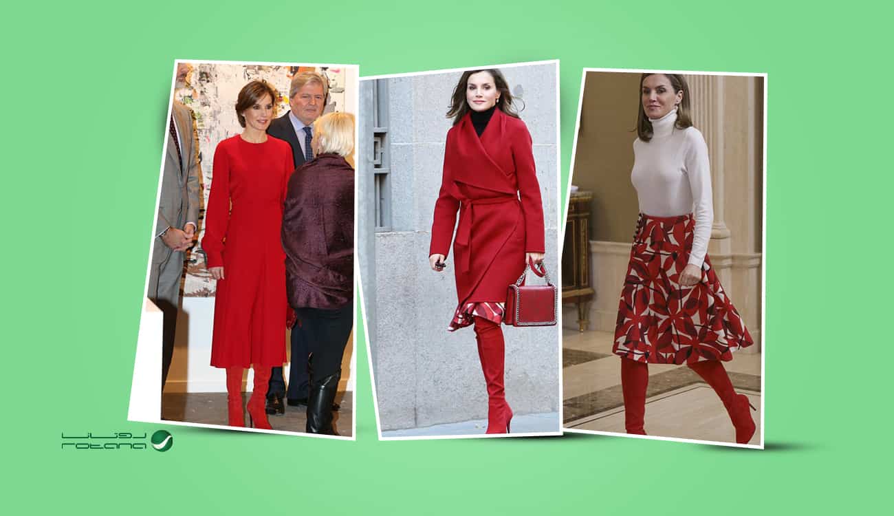 بالصور.. ملكة إسبانيا تؤكد عشقها للون الأحمر بهذه الأزياء