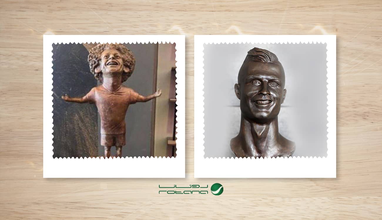 تمثال محمد صلاح ليس الأول.. رونالدو حصل على «كارثة فنية» مشابهة!