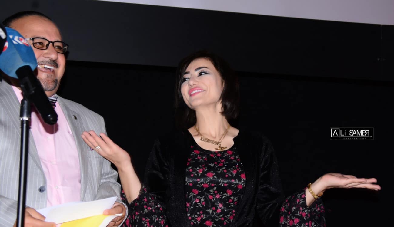 بالصور.. تكريم لورين عيسى بمهرجان السينما ضد الإرهاب
