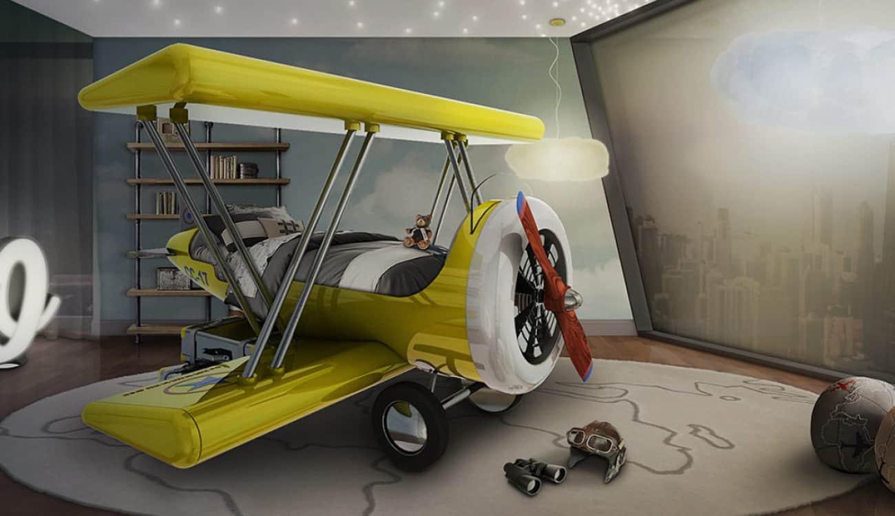 بالصور.. أفكار لديكور غرفة الأطفال بوحي من عالم الطيران
