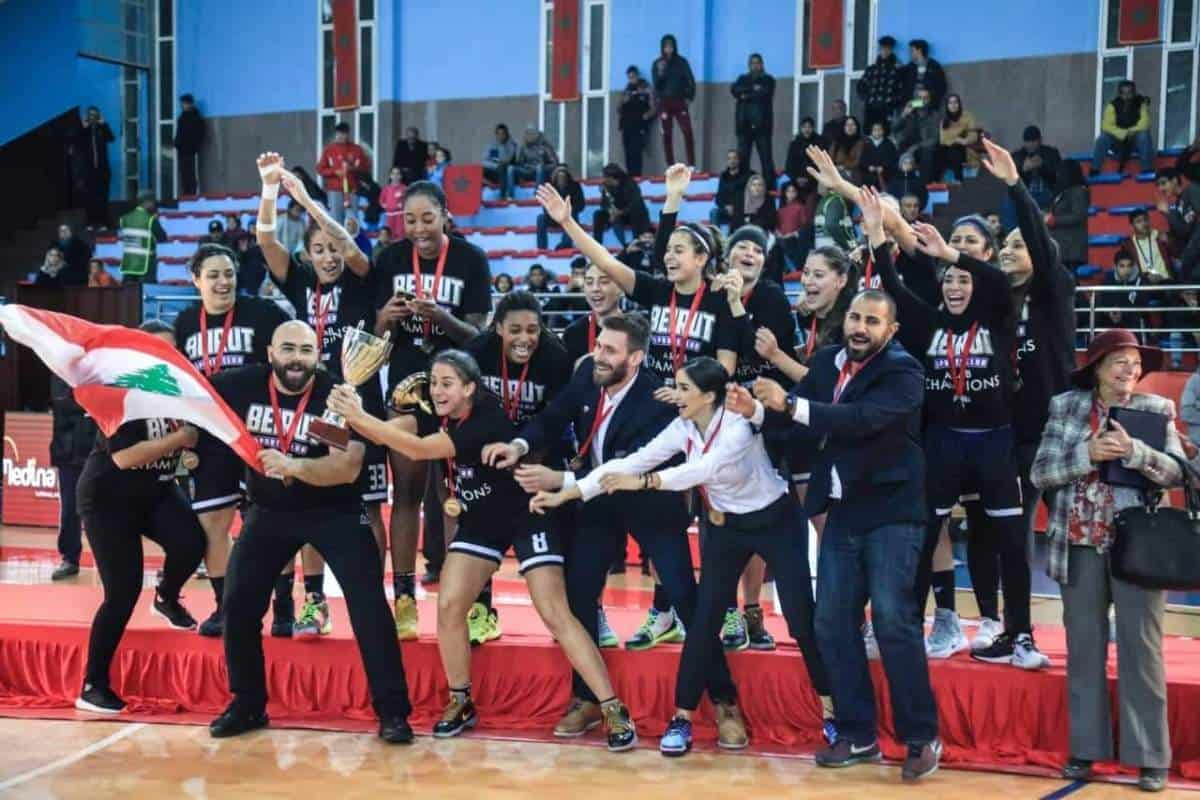 فريق بيروت للسيدات يتوج بلقب بطولة الأندية العربية لكرة السلة