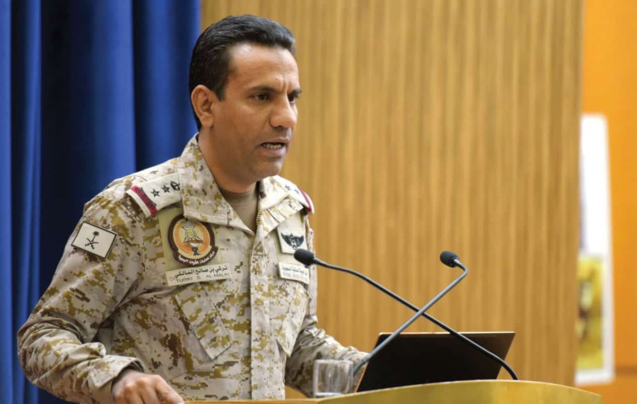 قيادة القوات المشتركة للتحالف "تحالف دعم الشرعية في اليمن" : قوات التحالف المشتركة تعترض وتسقط عدداً من الطائرات دون طيار "المفخخة" أطلقتها الميليشيا الحوثية الإرهابية المدعومة من إيران باتجاه المملكة